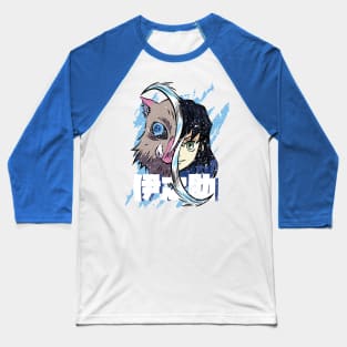 DEMON SLAYER 2: INOSUKE HALF HUMAN HALF PIG (GRUNGE STYLE) Baseball T-Shirt